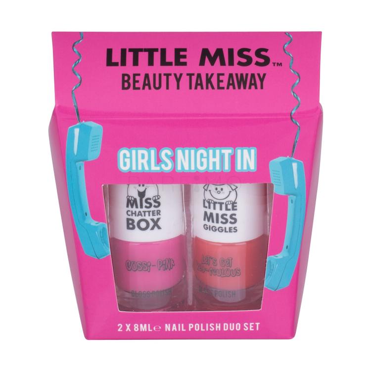 Little Miss Little Miss Beauty Takeaway Darilni set lak za nohte 8 ml + lak za nohte 8 ml Let´s Get Red-iculous