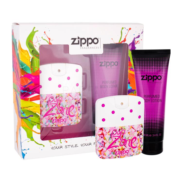 Zippo Fragrances Popzone Darilni set toaletna voda 40 ml + losjon za telo 100 ml