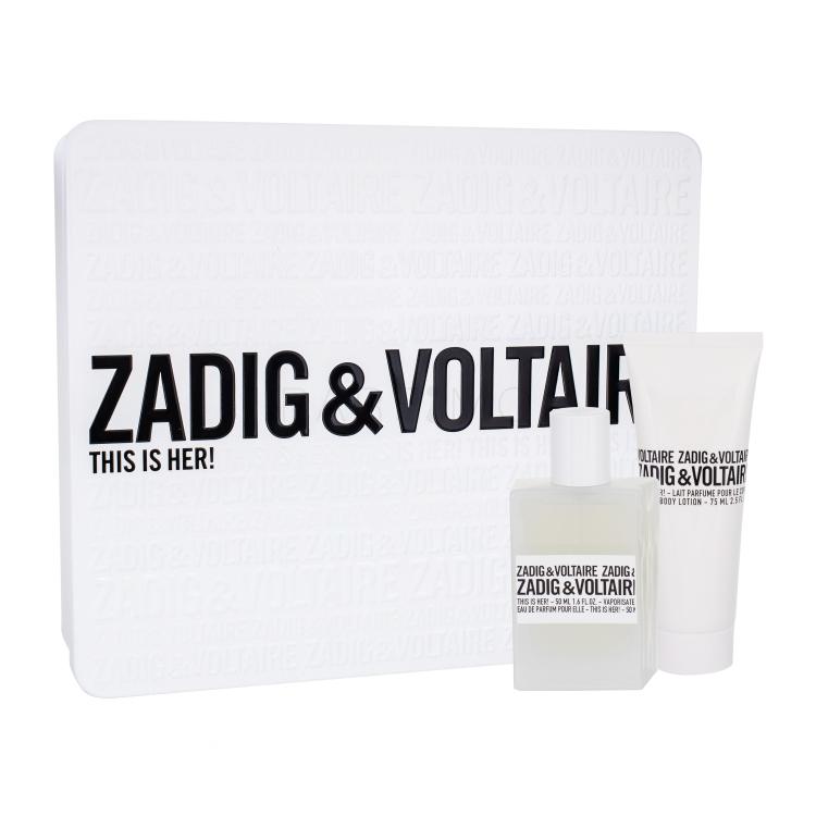 Zadig &amp; Voltaire This is Her! Darilni set parfumska voda 50 ml + losjon za telo 75 ml