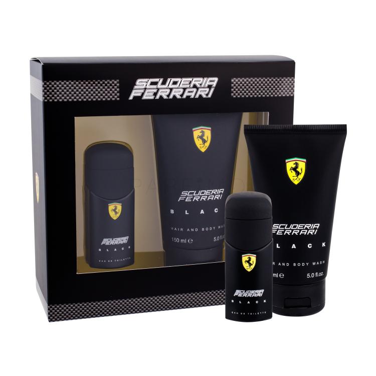 Ferrari Scuderia Ferrari Black Darilni set toaletna voda 30 ml + gel za prhanje 150 ml