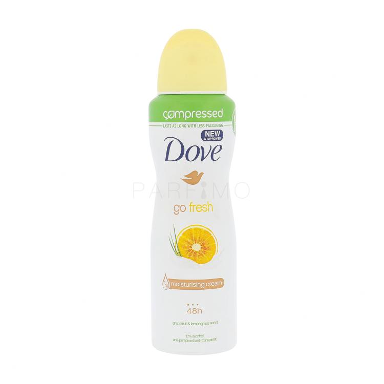 Dove Go Fresh Grapefruit &amp; Lemongrass 48h Antiperspirant za ženske 125 ml
