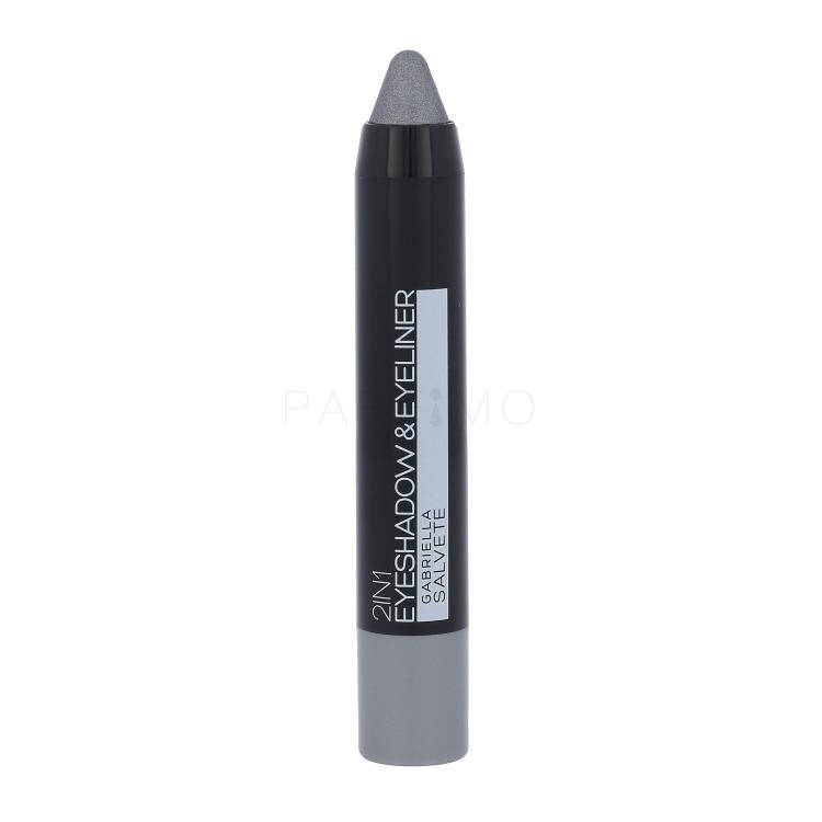 Gabriella Salvete Eyeshadow &amp; Eyeliner 2in1 Senčilo za oči za ženske 3,5 g Odtenek 01 Metallic Grey
