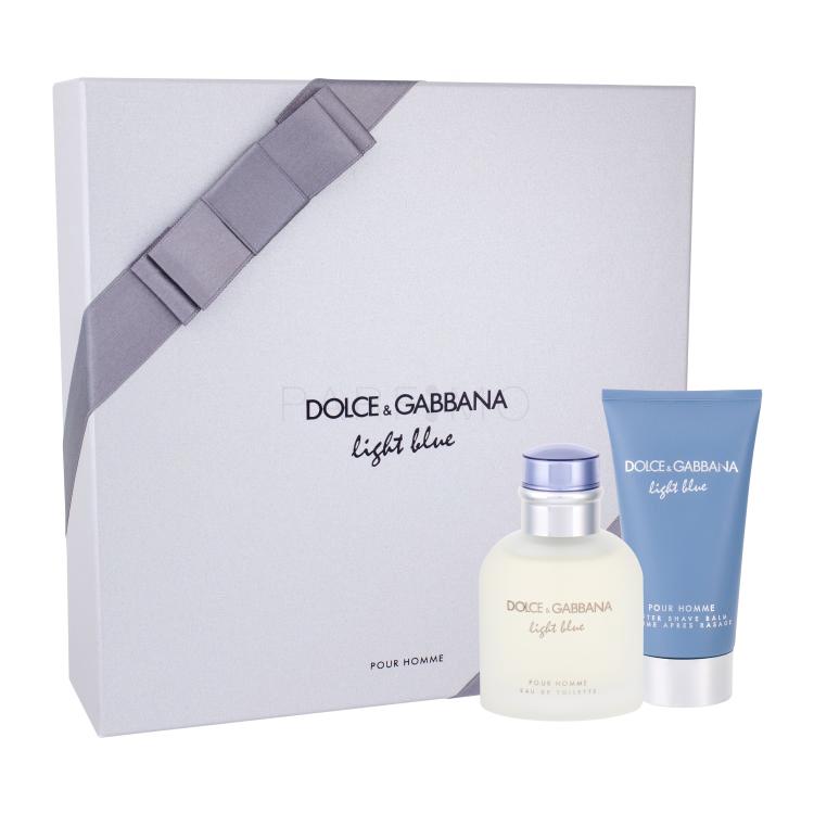 Dolce&amp;Gabbana Light Blue Pour Homme Darilni set toaletna voda 75 ml + balzam po britju 75 ml