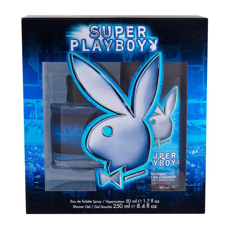 Playboy Super Playboy For Him Darilni set toaletní voda 50 ml + sprchový gel 250 ml