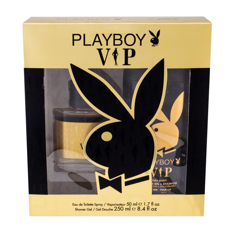 Playboy VIP For Him Darilni set toaletna voda 50 ml + gel za prhanje 250 ml