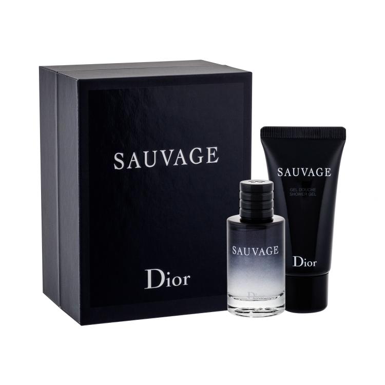 Christian Dior Sauvage Darilni set toaletna voda 10 ml + gel za prhanje 20 ml