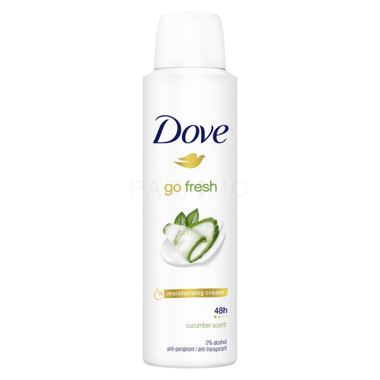 Dove Go Fresh Cucumber &amp; Green Tea 48h Antiperspirant za ženske 150 ml