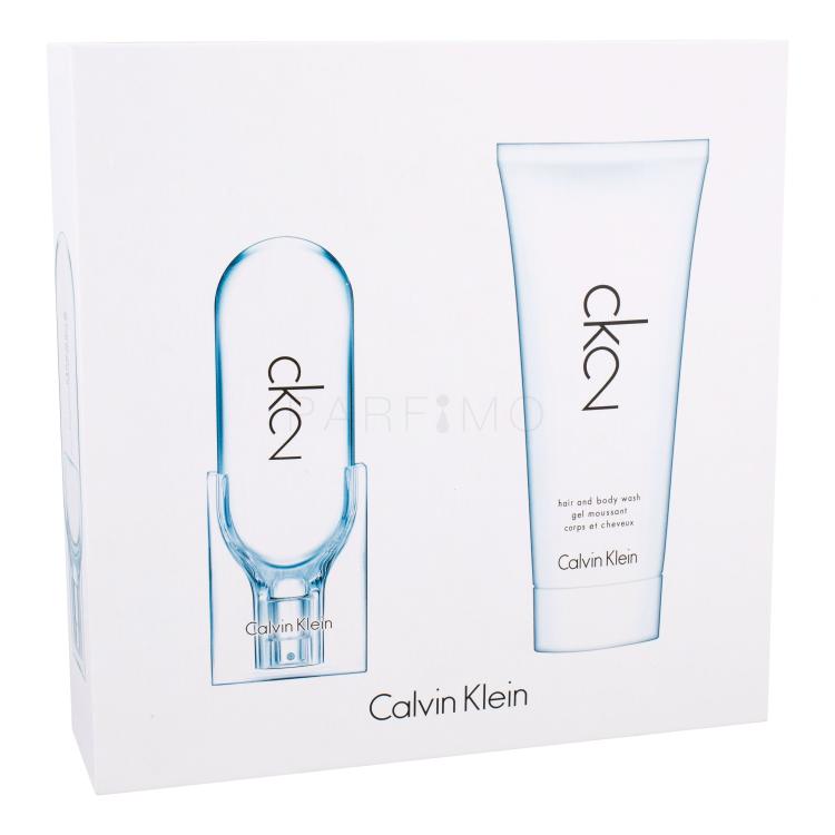 Calvin Klein CK2 Darilni set toaletna voda 50 ml + gel za prhanje 100 ml