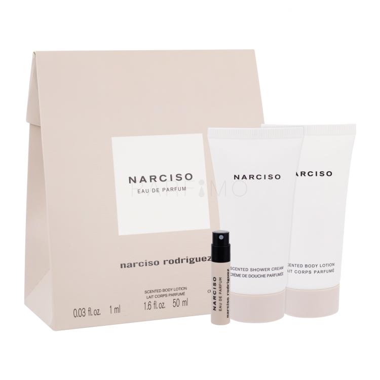 Narciso Rodriguez Narciso Darilni set parfémovaná voda 1 ml + tělové mléko 50 ml + sprchový krém 50 ml