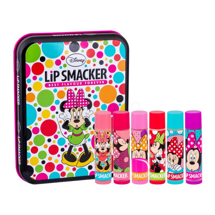 Lip Smacker Disney Minnie Mouse Darilni set balzam za ustnice 6 x 4 g + kovinska škatla