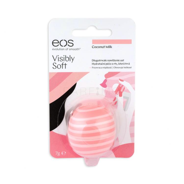 EOS Visibly Soft Balzam za ustnice za ženske 7 g Odtenek Coconut Milk