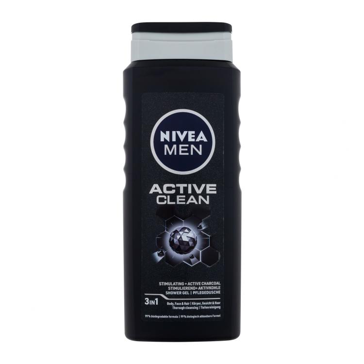 Nivea Men Active Clean Gel za prhanje za moške 500 ml