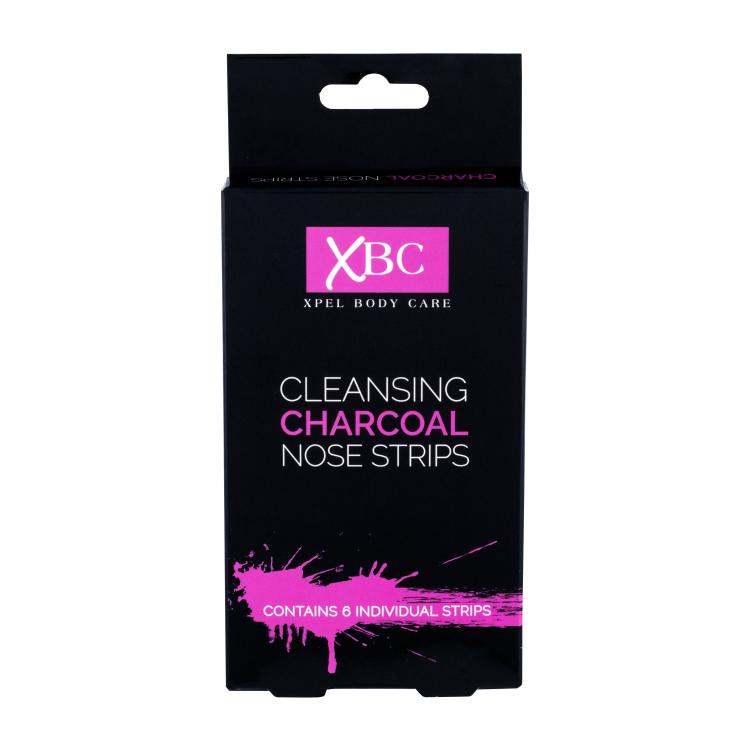 Xpel Body Care Cleansing Charcoal Nose Strips Maska za obraz za ženske 6 kos