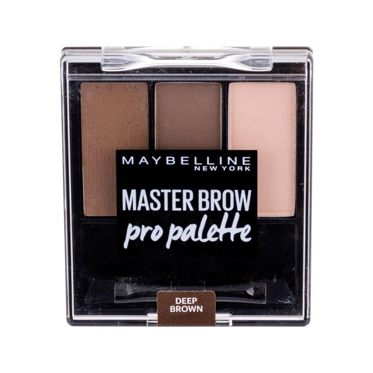Maybelline Master Brow Pro Palette Paletka za obrvi za ženske 6 g Odtenek Deep Brown