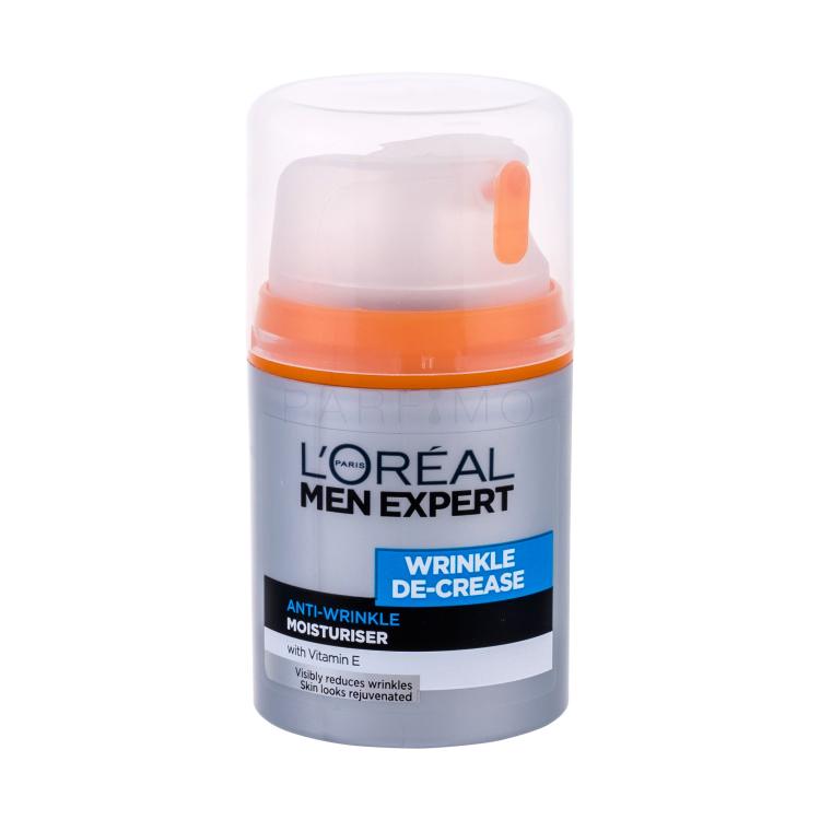L&#039;Oréal Paris Men Expert Wrinkle De-Crease Dnevna krema za obraz za moške 50 ml