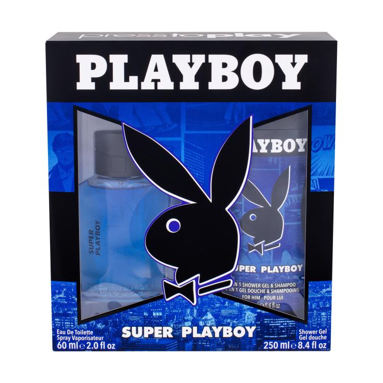 Playboy Super Playboy For Him Darilni set toaletna voda 60 ml + gel za prhanje 250 ml