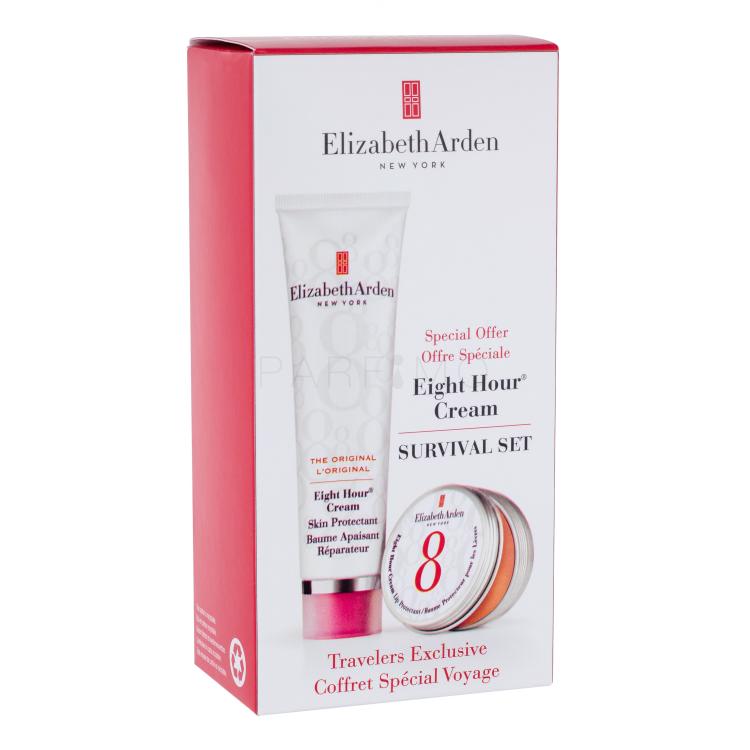 Elizabeth Arden Eight Hour Cream Skin Protectant Darilni set dnevna nega kože Eight Hour Cream Skin Protectant 50 ml + balzam za ustnice Eight Hour Cream Lip Protectant 14,6 ml