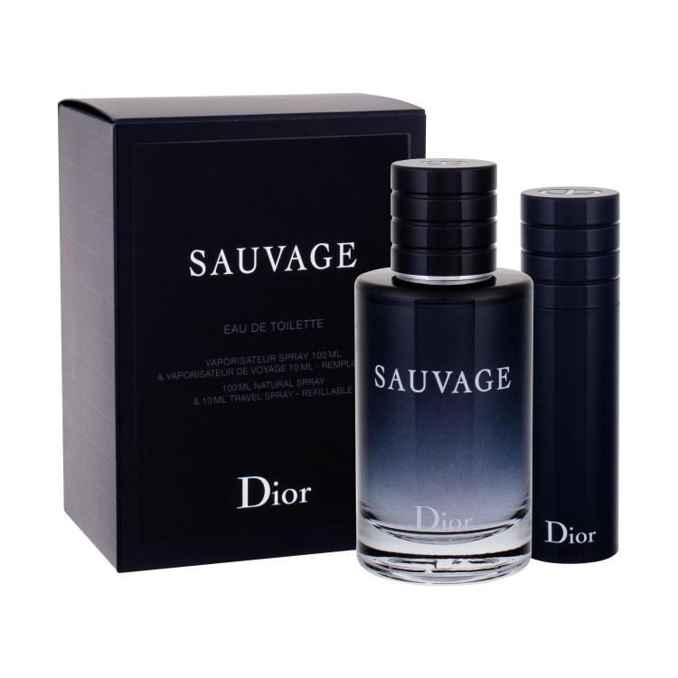Christian Dior Sauvage Darilni set toaletna voda 100 ml + toaletna voda 10 ml