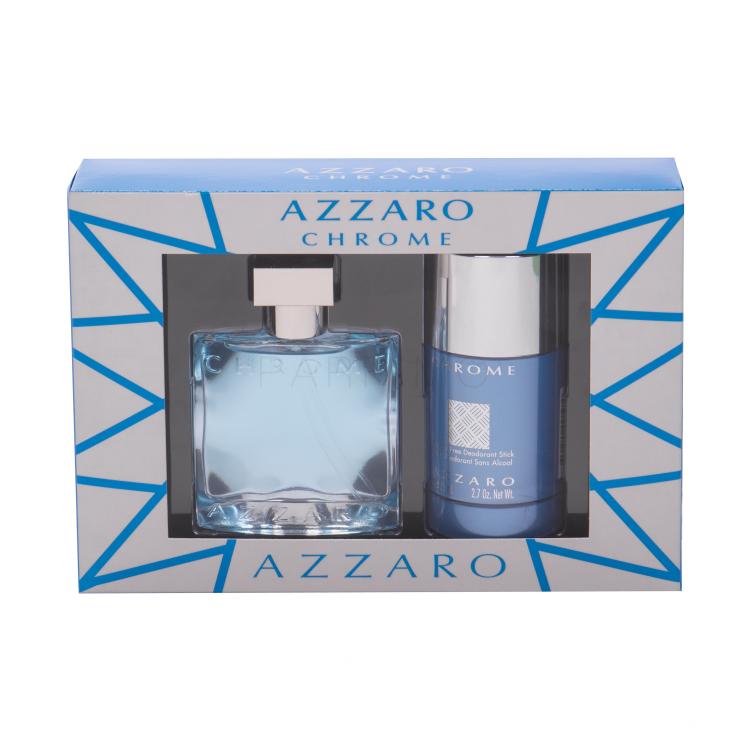 Azzaro Chrome United Darilni set toaletna voda 50 ml + deostick 75 ml