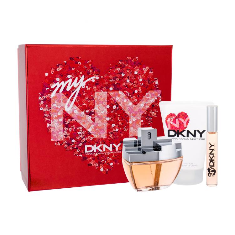 DKNY DKNY My NY Darilni set parfumska voda 100 ml + losjon za telo 100 ml + parfumska voda roll-on 10 ml