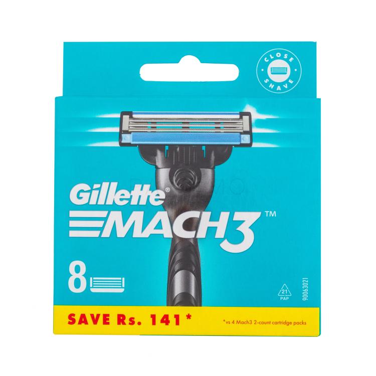 Gillette Mach3 Nadomestne britvice za moške 8 kos