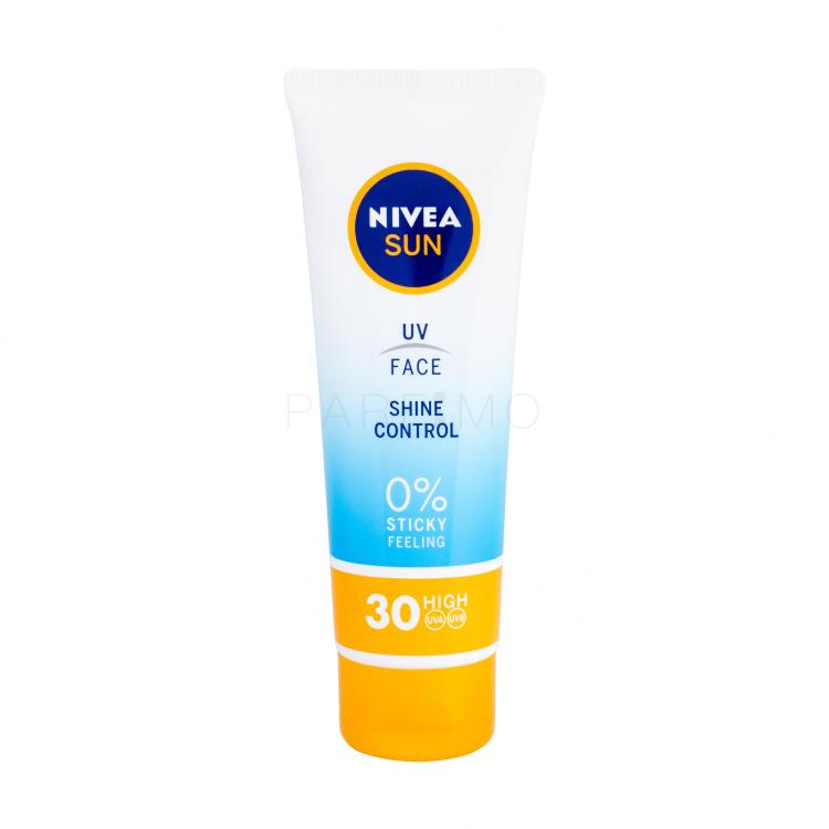 Nivea Sun UV Face Shine Control SPF30 Zaščita pred soncem za obraz za ženske 50 ml