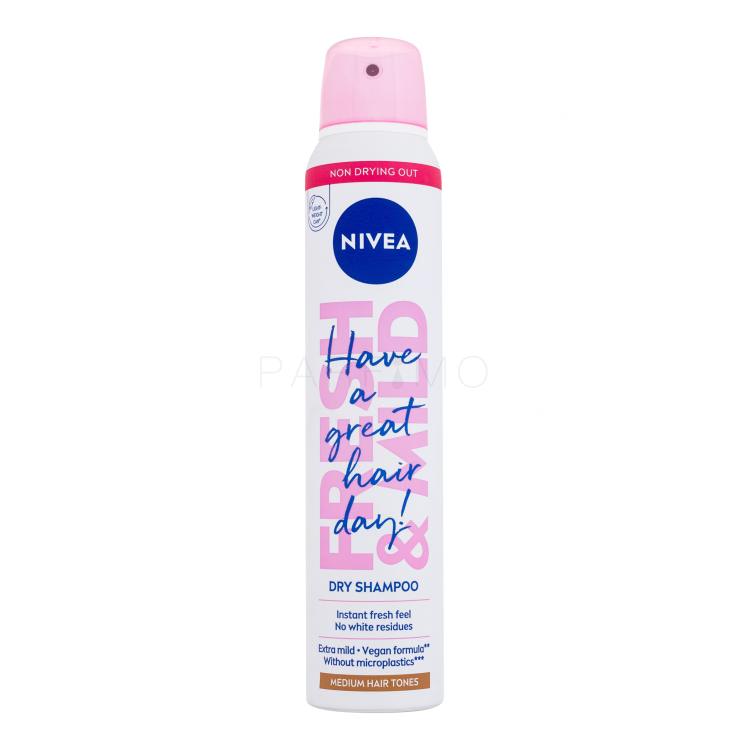 Nivea Fresh &amp; Mild Medium Hair Tones Suhi šampon za ženske 200 ml
