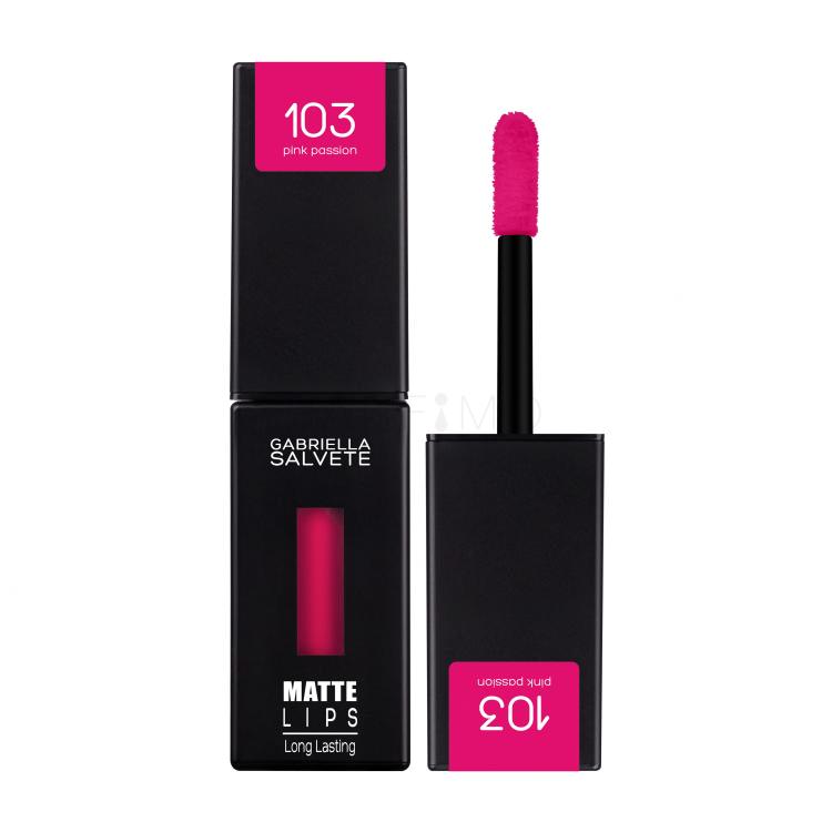 Gabriella Salvete Matte Lips Šminka za ženske 4,5 ml Odtenek 103 Pink Passion