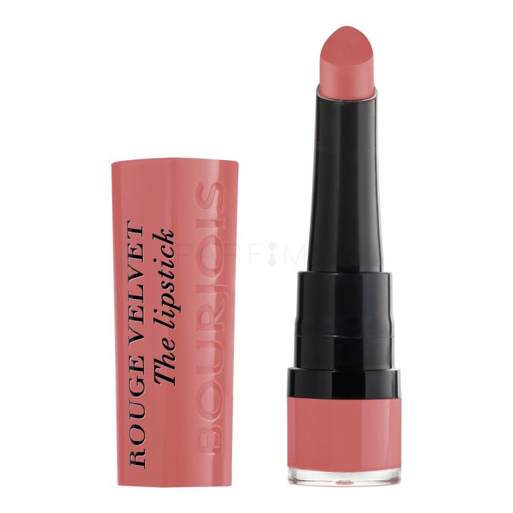 BOURJOIS Paris Rouge Velvet The Lipstick Šminka za ženske 2,4 g Odtenek 02 Flaming´rose