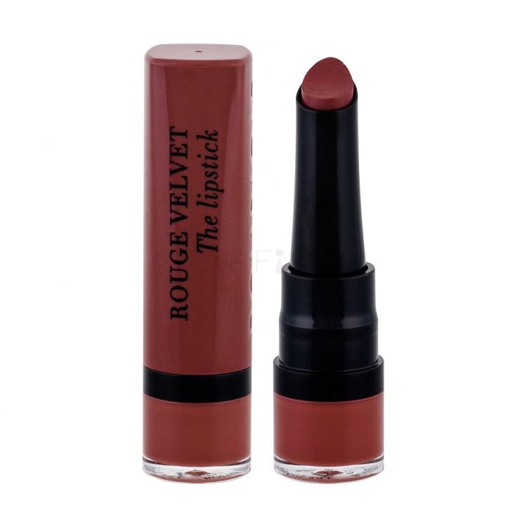 BOURJOIS Paris Rouge Velvet The Lipstick Šminka za ženske 2,4 g Odtenek 24 Pari´sienne