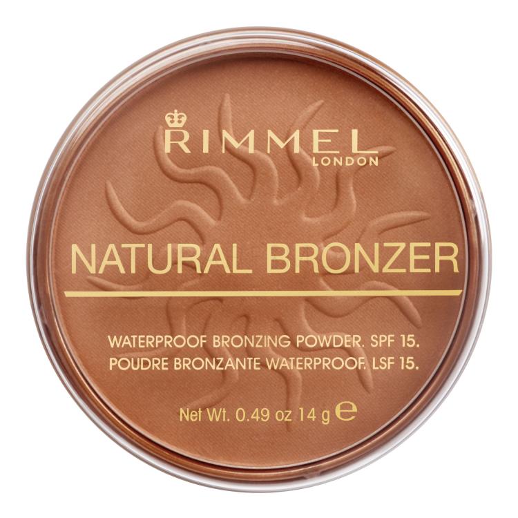 Rimmel London Natural Bronzer SPF15 Bronzer za ženske 14 g Odtenek 025 Sun Glow