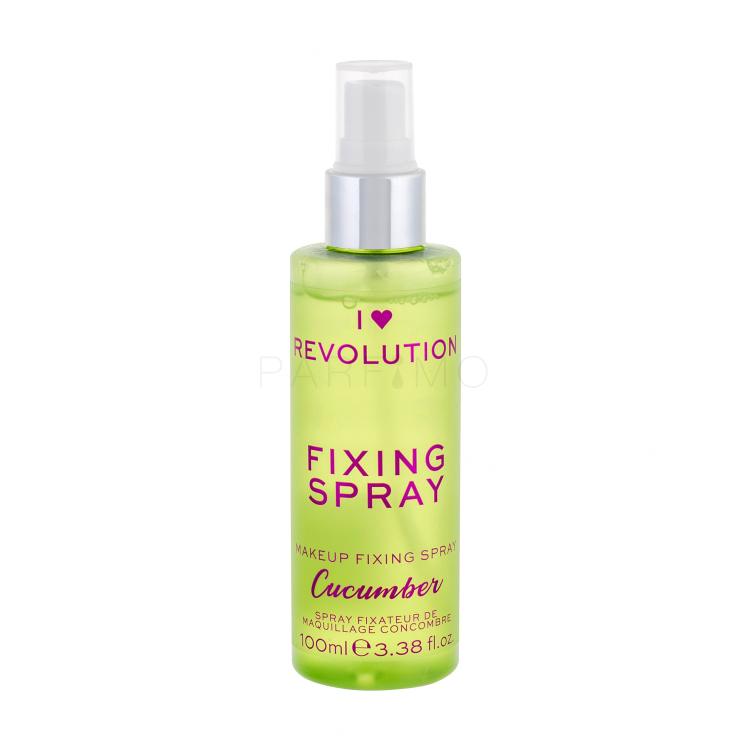 Makeup Revolution London I Heart Revolution Fixing Spray Cucumber Fiksator za ličila za ženske 100 ml