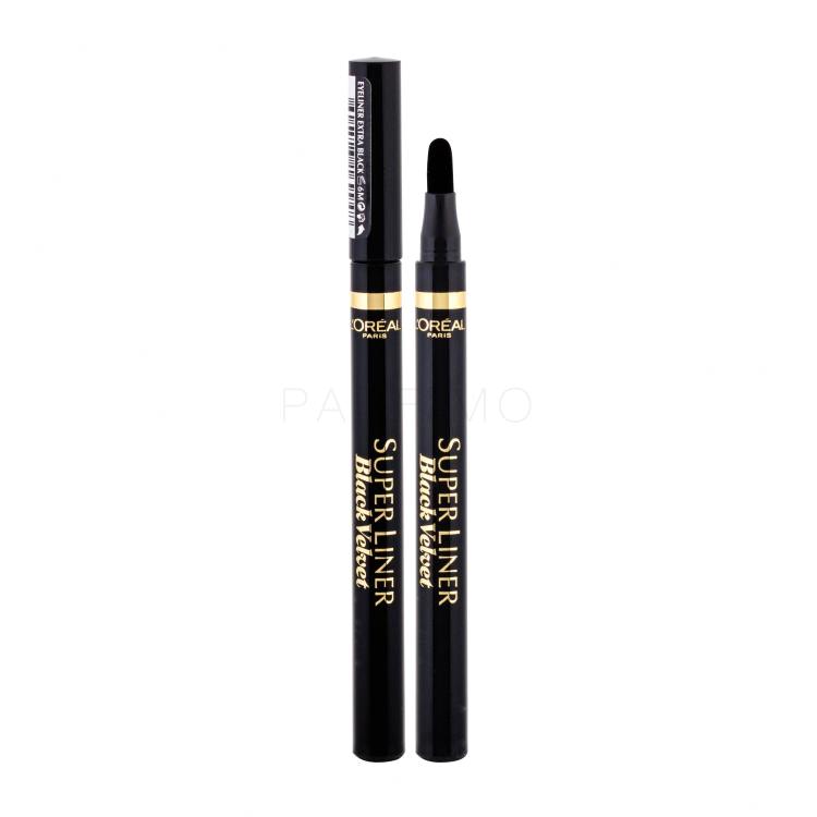 L&#039;Oréal Paris Super Liner Black Velvet Črtalo za oči za ženske 1 g Odtenek Extra Black