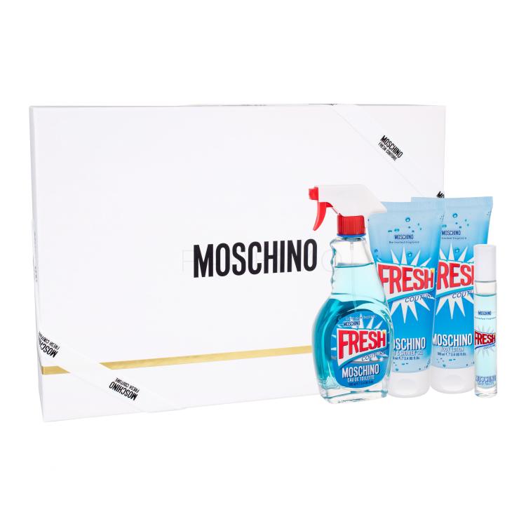 Moschino Fresh Couture Darilni set toaletna voda 100 ml + losjon za telo 100 ml + gel za prhanje 100 ml + toaletna voda 10 ml