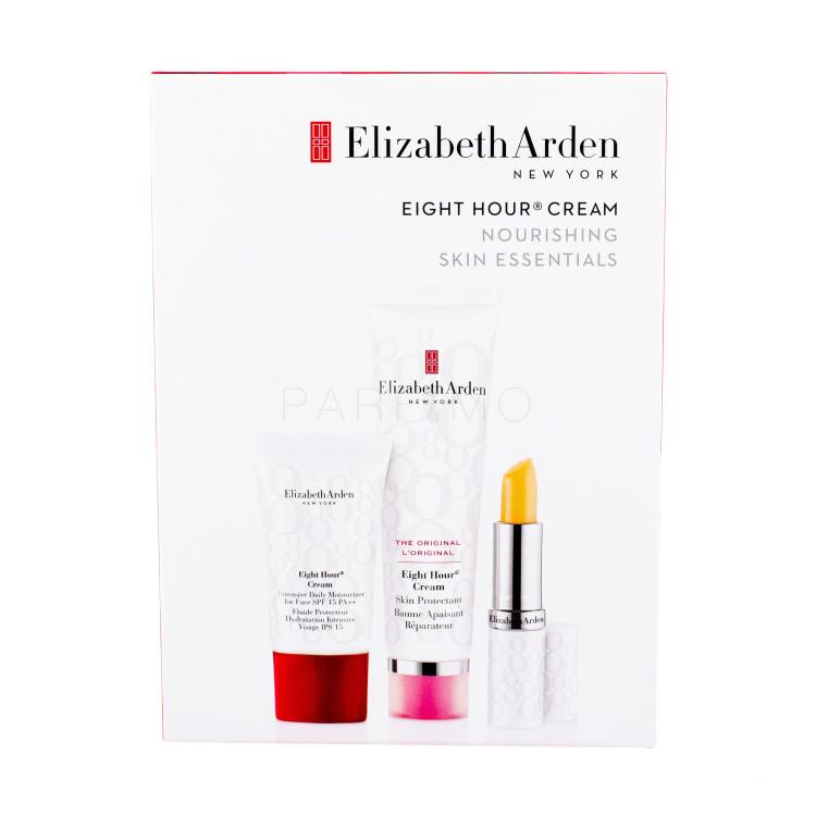 Elizabeth Arden Eight Hour Cream Skin Protectant Darilni set zaščitna krema 50 ml + dnevna krema SPF15 15 ml + balzam za ustnice SPF15 3,7 g