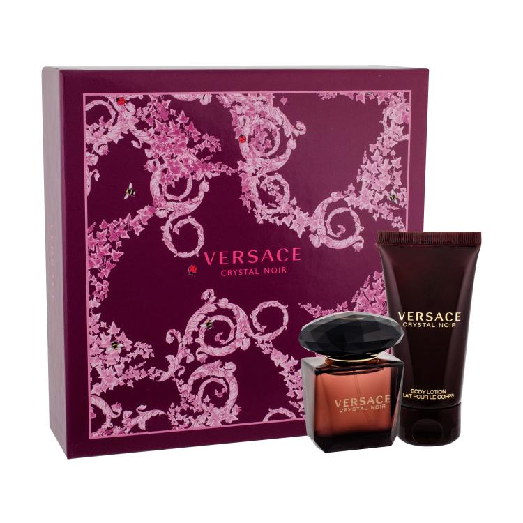 Versace Crystal Noir Darilni set toaletna voda 30 ml + losjon za telo 50 ml