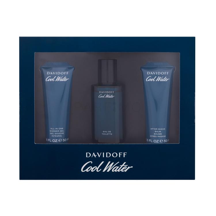 Davidoff Cool Water SET1 Darilni set EDT 40 ml + gel za prhanje 50 ml + balzam po britju 50 ml