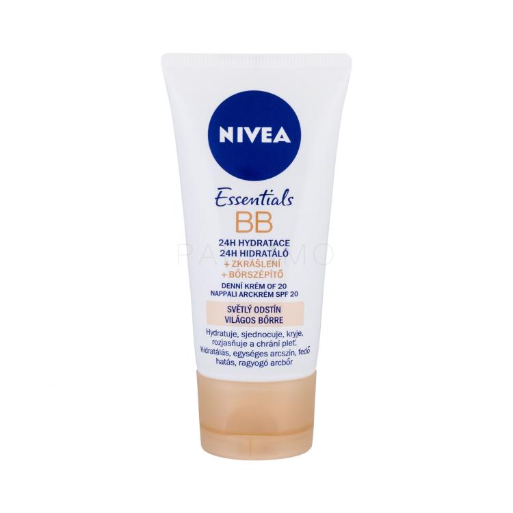 Nivea BB Cream 5in1 Day Cream SPF20 BB krema za ženske 50 ml Odtenek Light poškodovana škatla