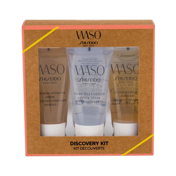 Shiseido Waso Quick Gentle Cleanser Darilni set čistilni gel 30 ml + čistilno mleko 30 ml + dnevna krema za obraz 30 ml