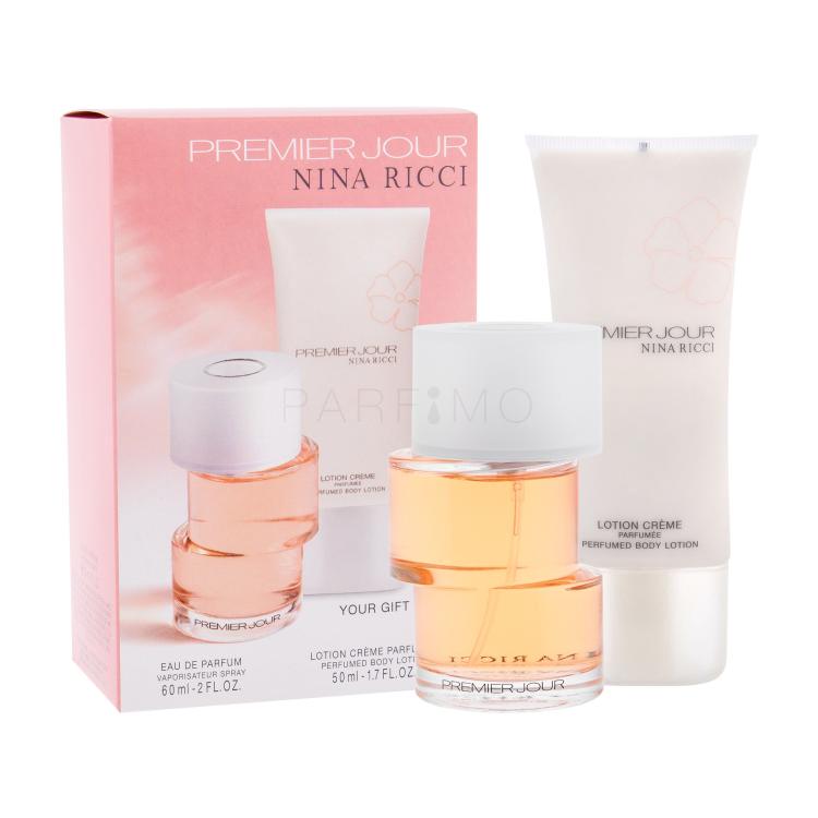 Nina Ricci Premier Jour Darilni set parfumska voda 60 ml + losjon za telo 50 ml