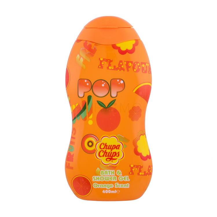Chupa Chups Bath &amp; Shower Orange Scent Gel za prhanje za otroke 400 ml