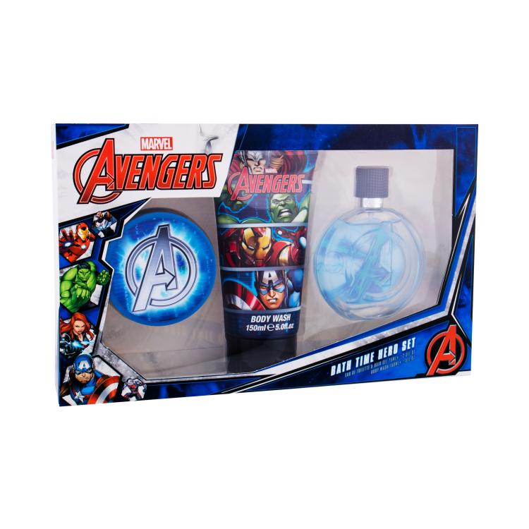 Marvel Avengers Darilni set toaletna voda 100 ml + gel za lase 75 ml + gel za prhanje 150 ml