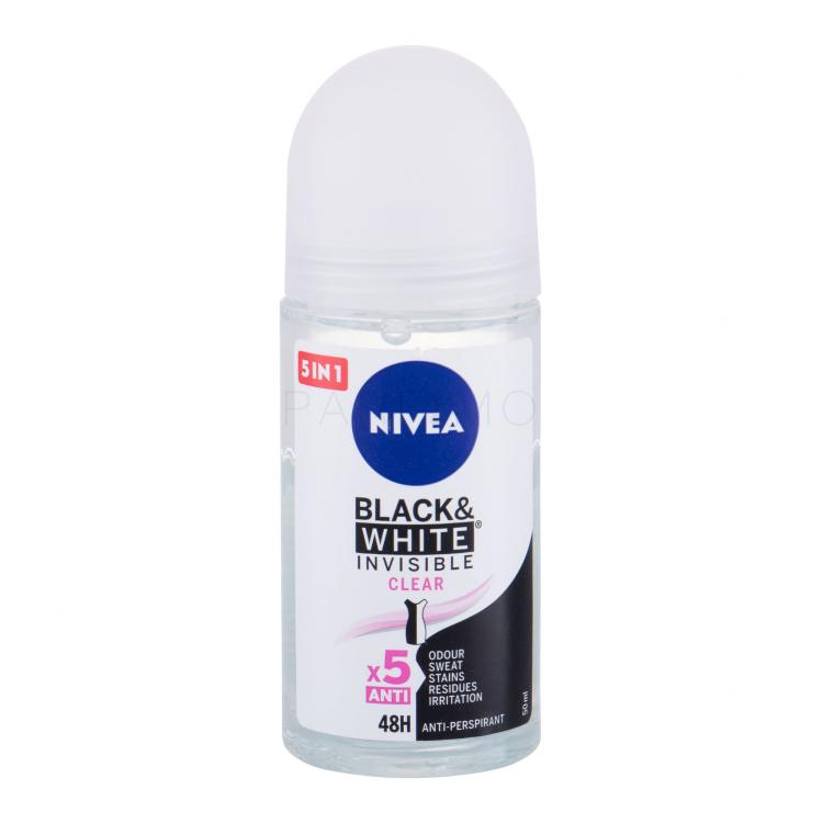 Nivea Black &amp; White Invisible 48h Antiperspirant za ženske 50 ml