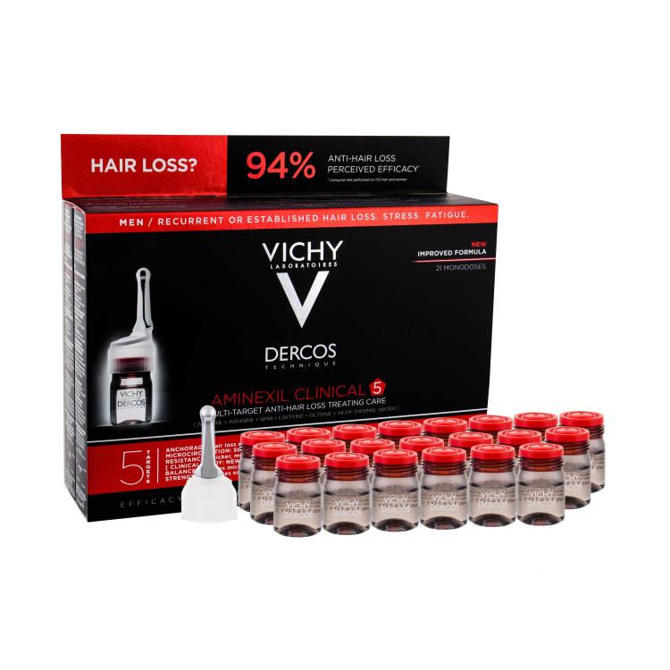 Vichy Dercos Aminexil Clinical 5 Izdelek proti izpadanju las za moške 21x6 ml