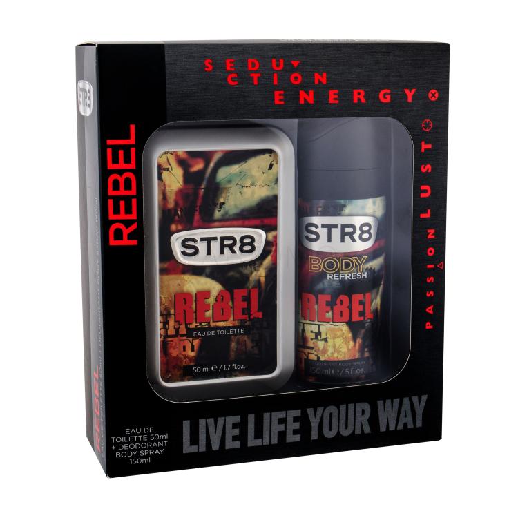 STR8 Rebel Darilni set toaletna voda 50 ml + deodorant v spreju 150 ml