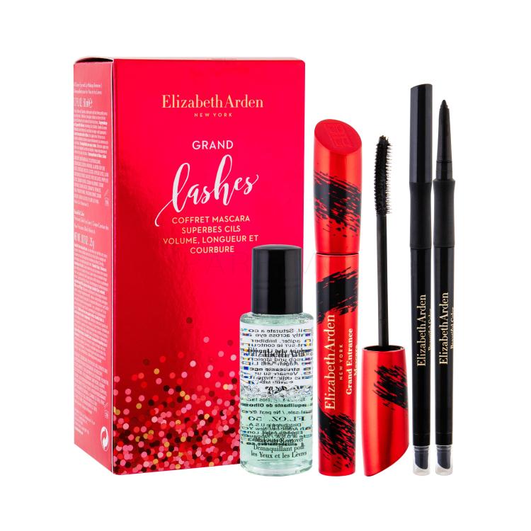 Elizabeth Arden Grand Entrance Darilni set maskara 8,5 ml + odstranjevalec ličil 50 ml + svinčnik za oči 0,35 g 01