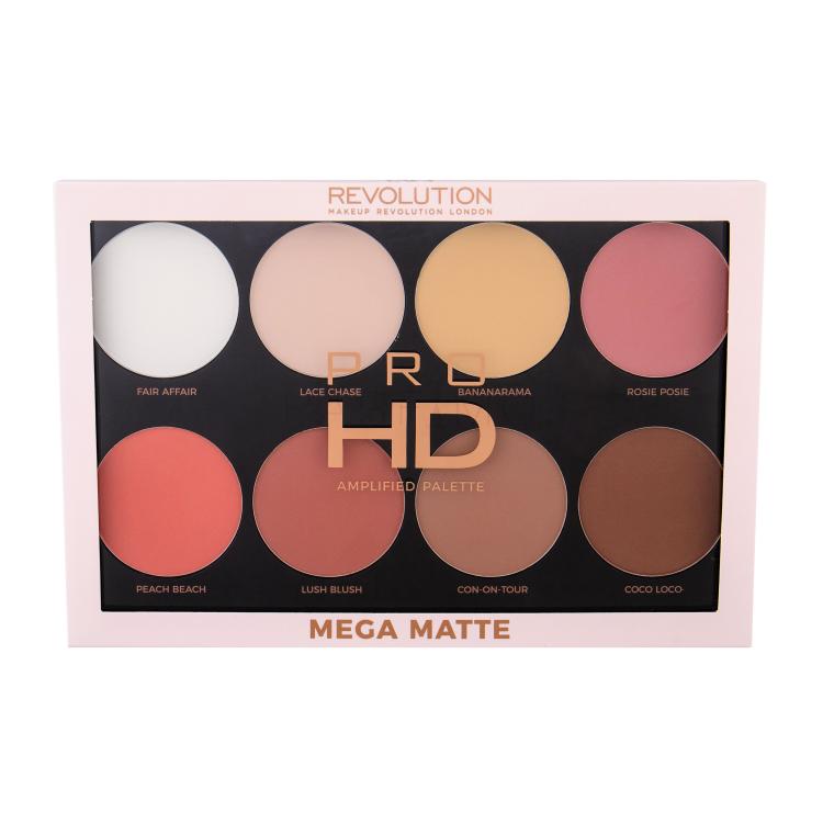 Makeup Revolution London Pro HD Amplified Palette Puder v prahu za ženske 32 g Odtenek Mega Matte