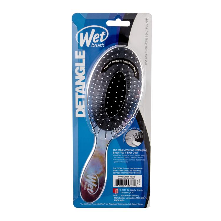 Wet Brush Original Krtača za lase za ženske 1 kos Odtenek Galaxy Shine Quote