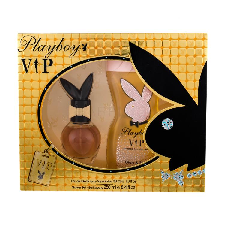 Playboy VIP For Her Darilni set toaletní voda 30 ml + sprchový gel 250 ml