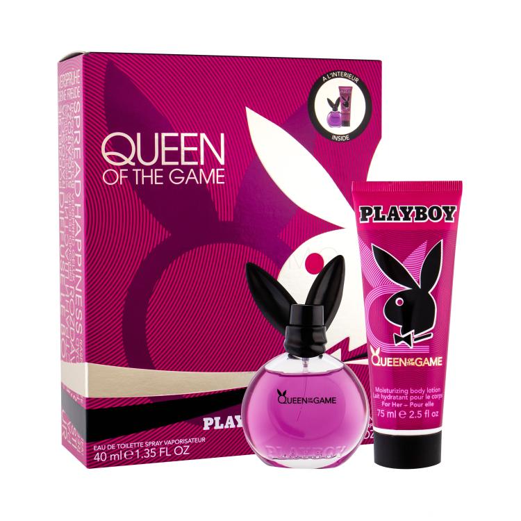 Playboy Queen of the Game Darilni set toaletna voda 40 ml + losjon za telo 75 ml